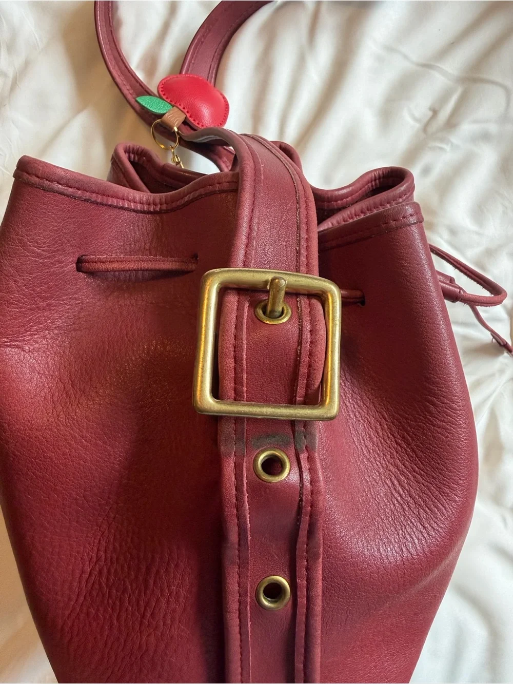 Vintage Coach Lula Legacy Drawstring Bucket Bag